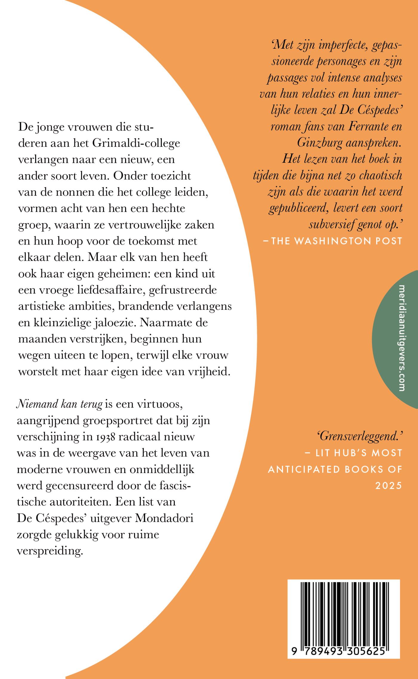 Achterkant van Niemand kan terug