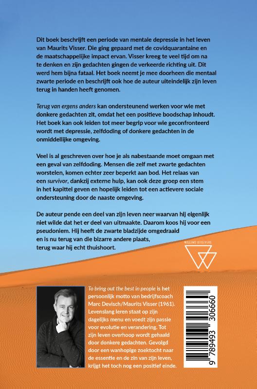 Achterkant van Terug van ergens anders