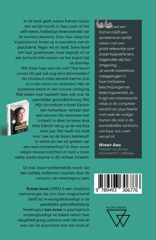Achterkant van Hersteld maar nog kwetsbaar