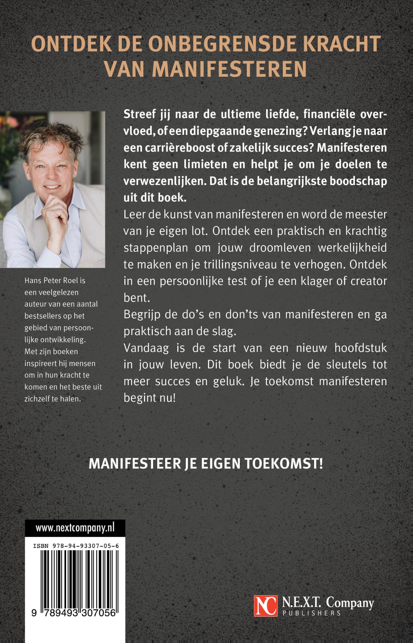 Achterkant van Universtiteit van het leven- Manifesteren