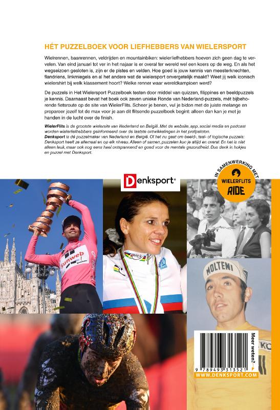 Achterkant van Het Wielersport Puzzelboek