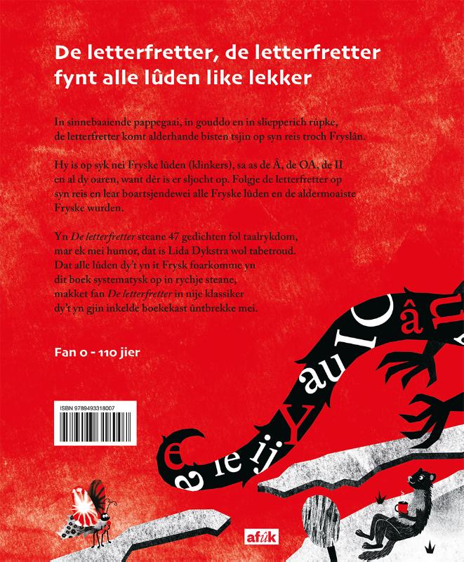 Achterkant van De Letterfretter
