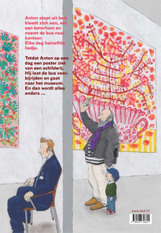 Achterkant van Anton in het museum