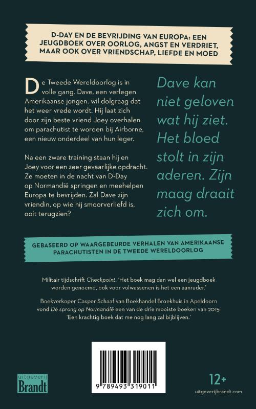 Achterkant van De sprong op Normandië