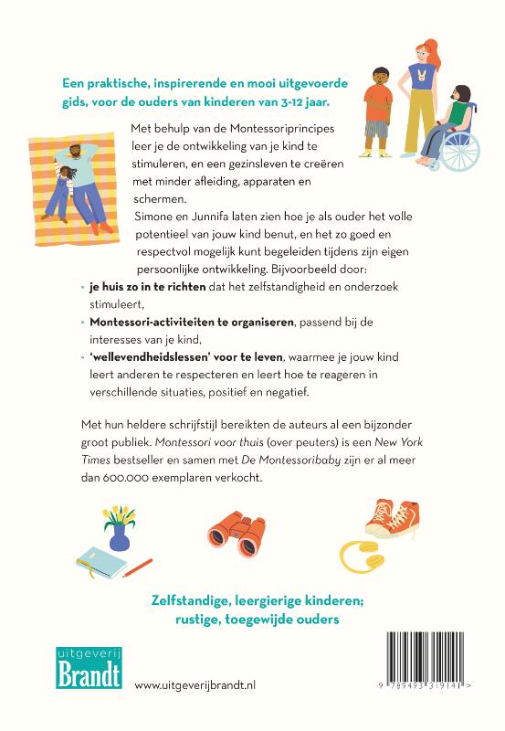 Achterkant van Montessori kind