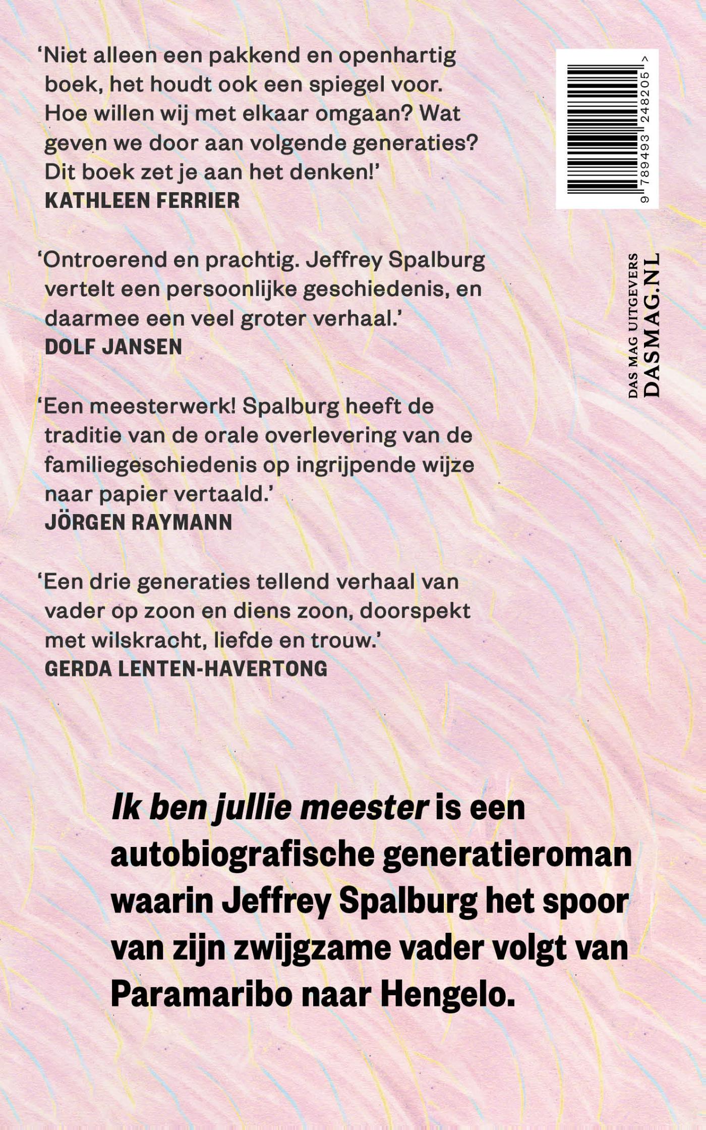 Achterkant van Ik ben jullie meester