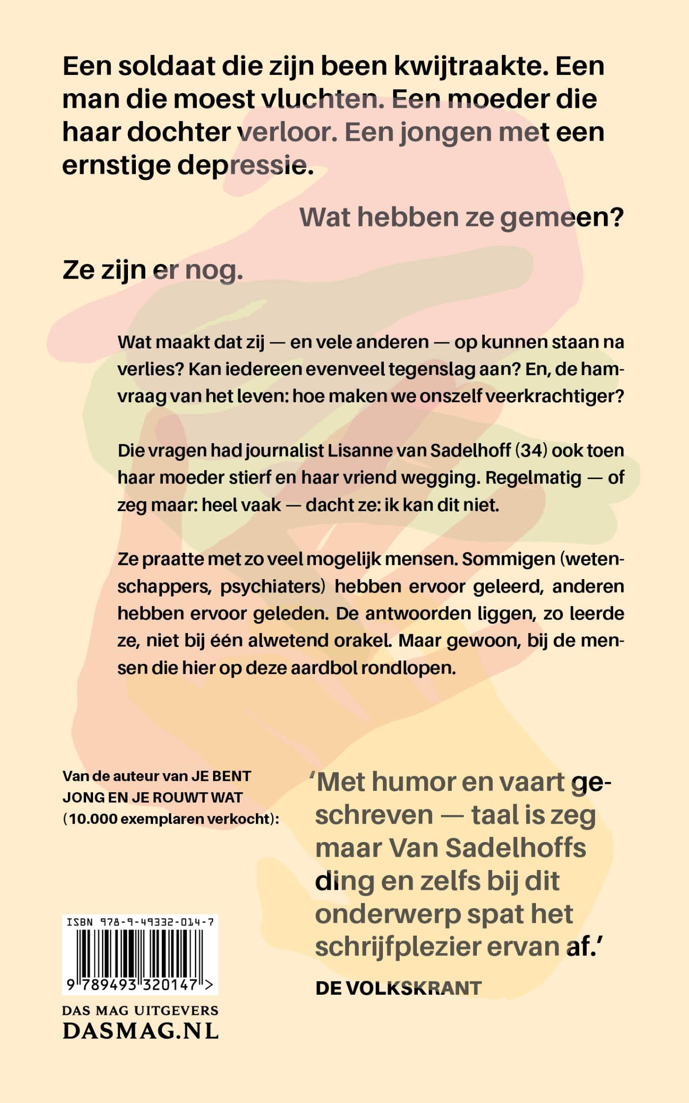 Achterkant van We zullen doorgaan