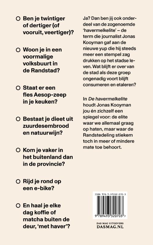 Achterkant van De havermelkelite