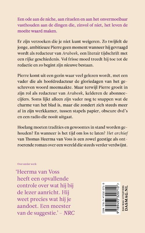 Achterkant van Het archief
