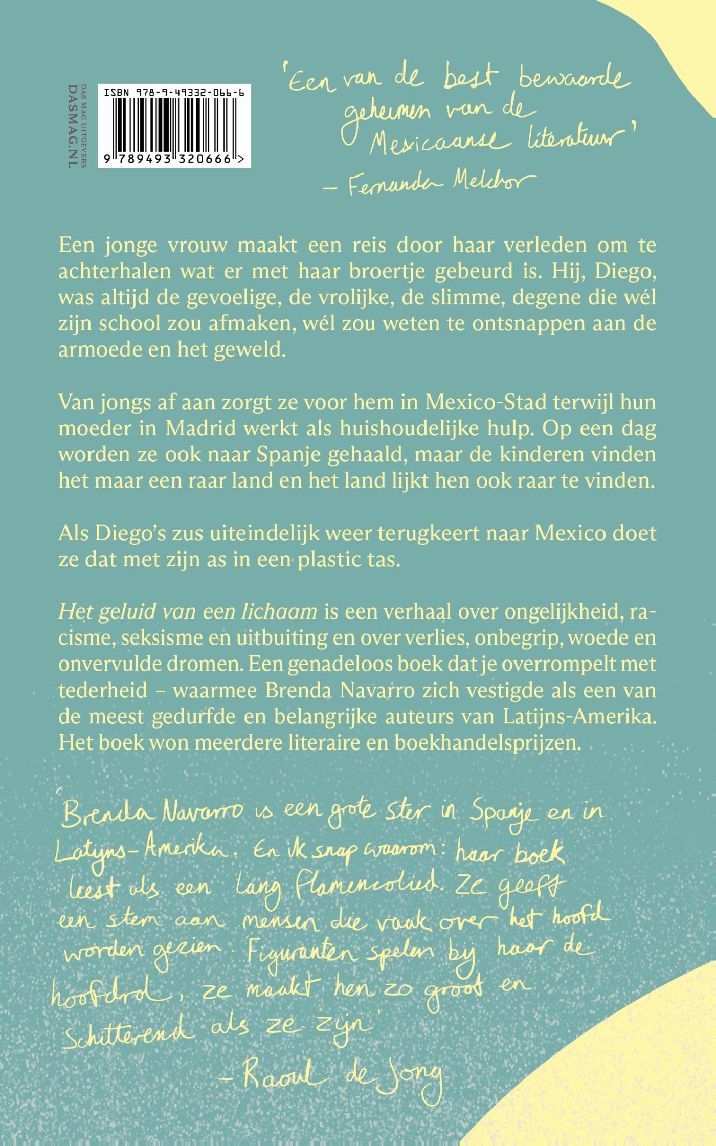 Achterkant van Het geluid van een lichaam