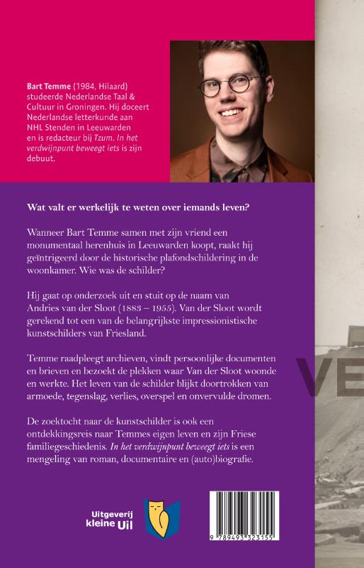 Achterkant van In het verdwijnpunt beweegt iets