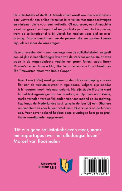 Achterkant van De Sollicitant