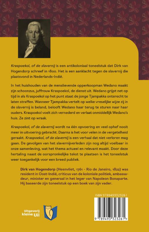 Achterkant van Kraspoekol, of de slavernij
