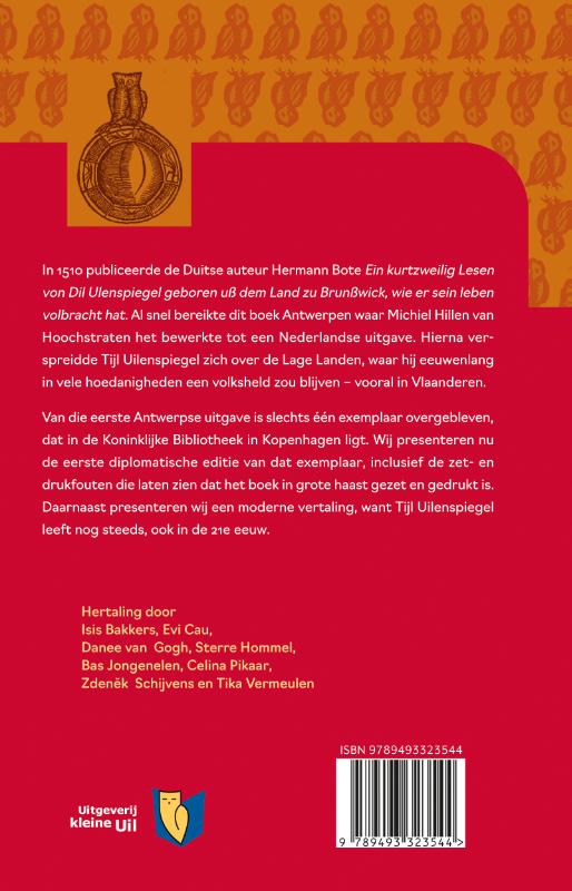 Achterkant van Tijl Uilenspiegel