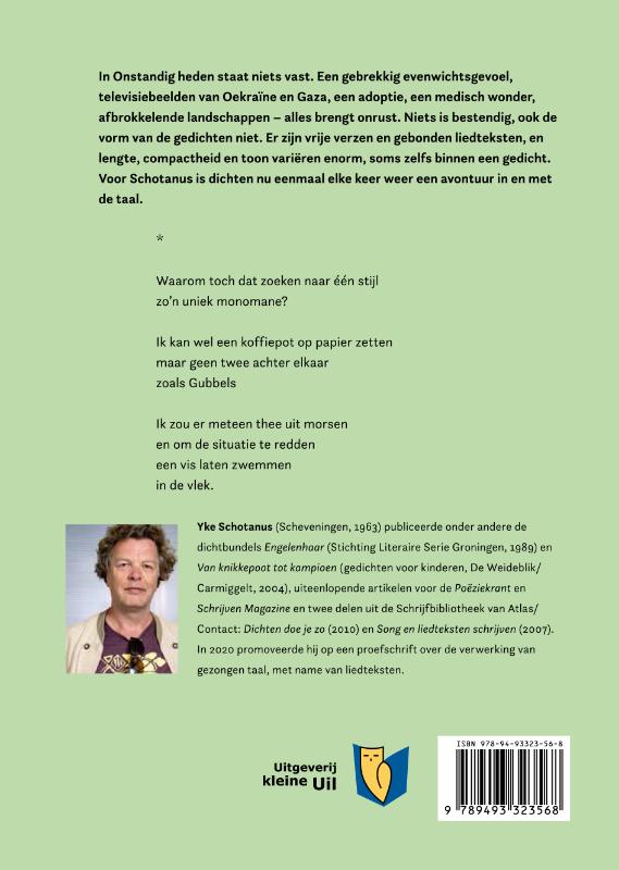 Achterkant van Onstandig heden