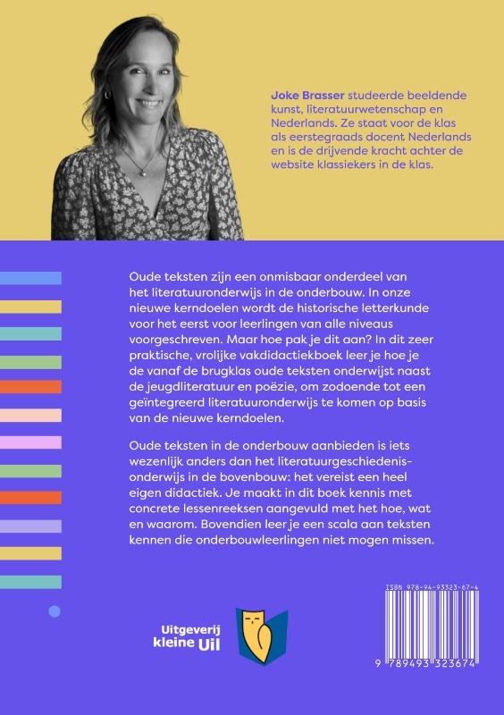 Achterkant van Oude teksten voor jonge lezers