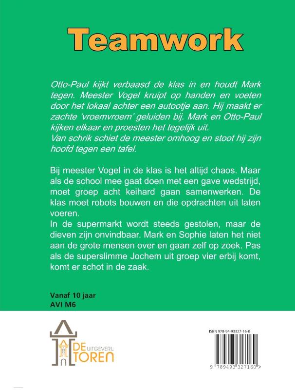 Achterkant van Teamwork