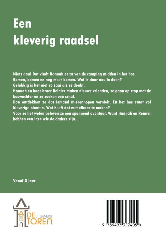Achterkant van Een kleverig raadsel