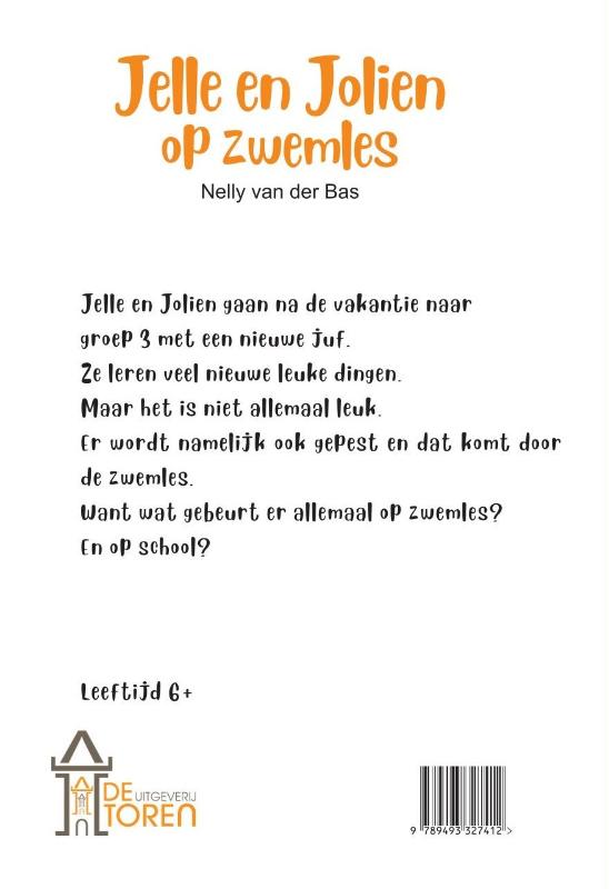 Achterkant van Jelle en Jolien op zwemles