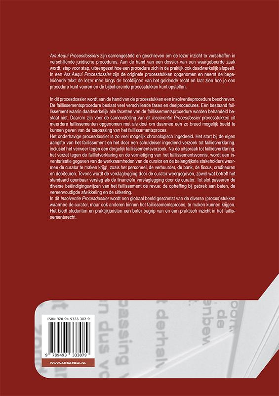 Achterkant van Procesdossier Insolventie