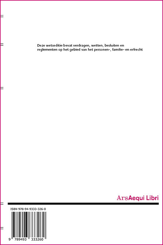 Achterkant van Personen-, familie- & erfrecht 2024/2025