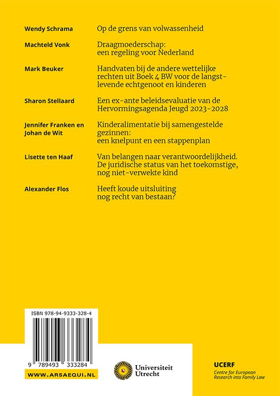Achterkant van Actuele ontwikkelingen in het familierecht