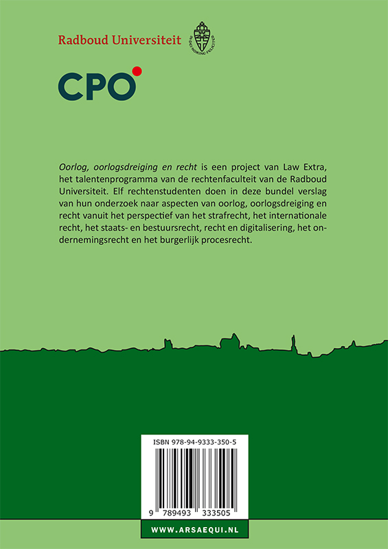 Achterkant van Oorlog, oorlogsdreiging en recht