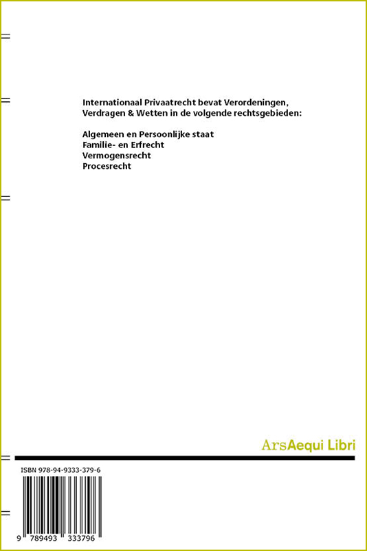 Achterkant van Internationaal Privaatrecht 2026
