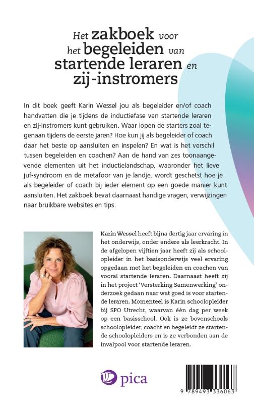 Achterkant van Het zakboek voor het begeleiden van startende leraren en zij-instromers