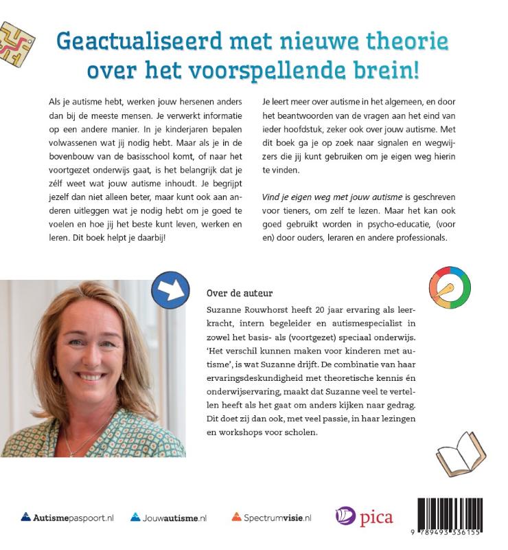 Achterkant van Vind je eigen weg met jouw autisme