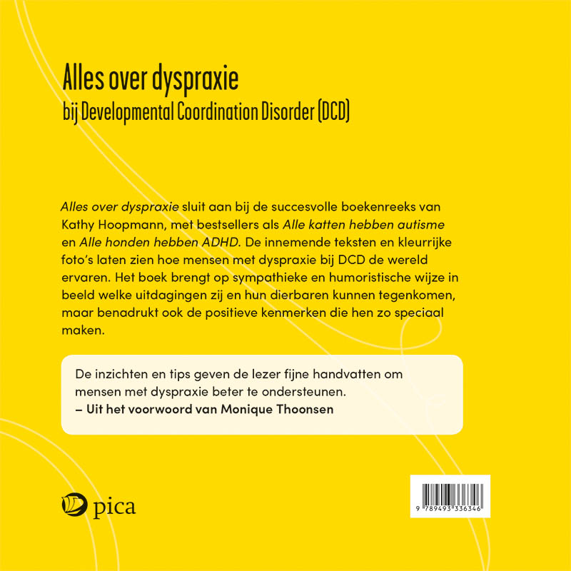 Achterkant van Alles over dyspraxie