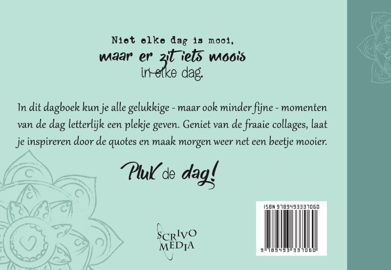 Achterkant van Pluk de Dagboek