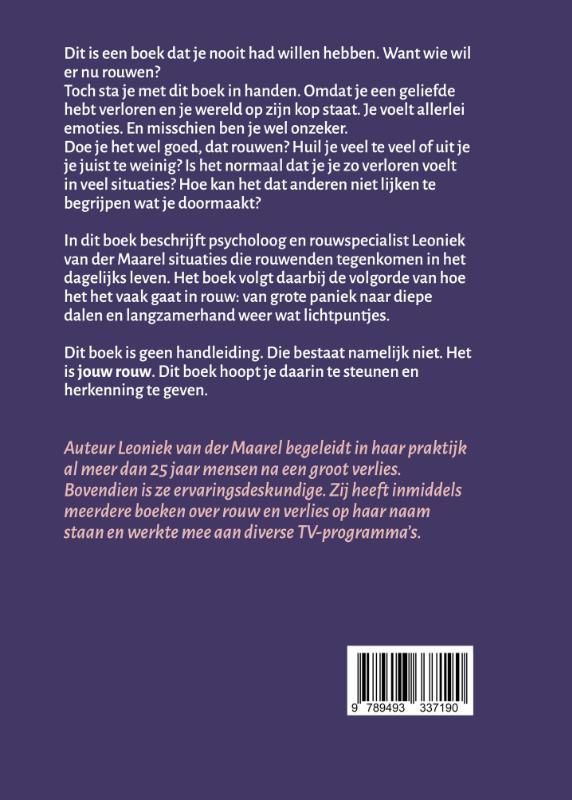 Achterkant van Jouw rouw bij partnerverlies