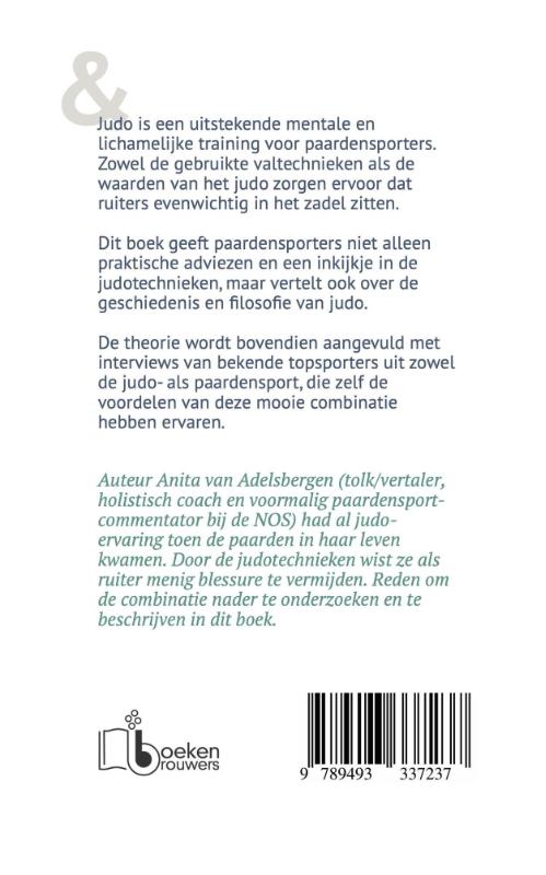 Achterkant van Judo en paardensport