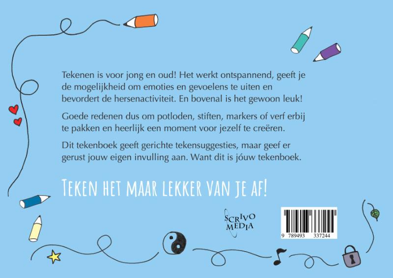 Achterkant van Teken het van je af boek