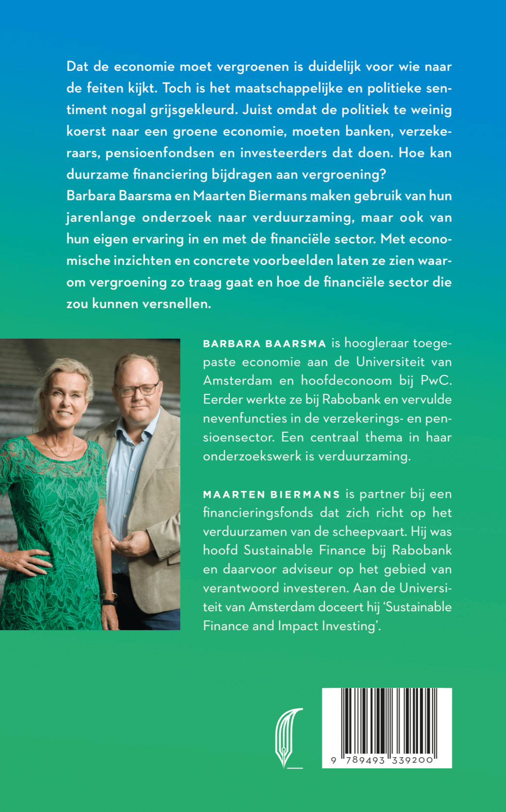 Achterkant van Duurzame financiering