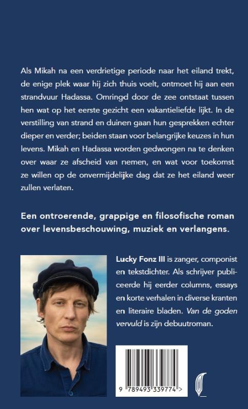 Achterkant van Van de goden vervuld