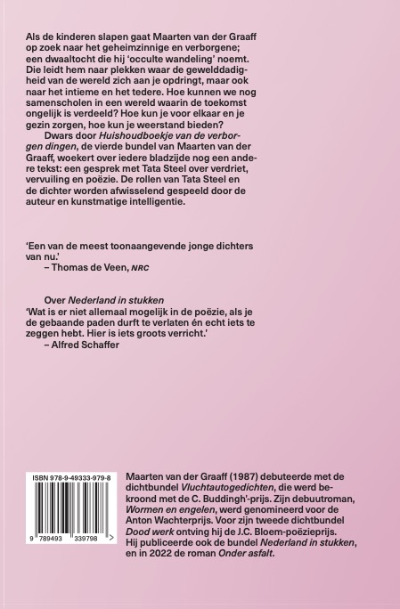 Achterkant van Huishoudboekje van de verborgen dingen