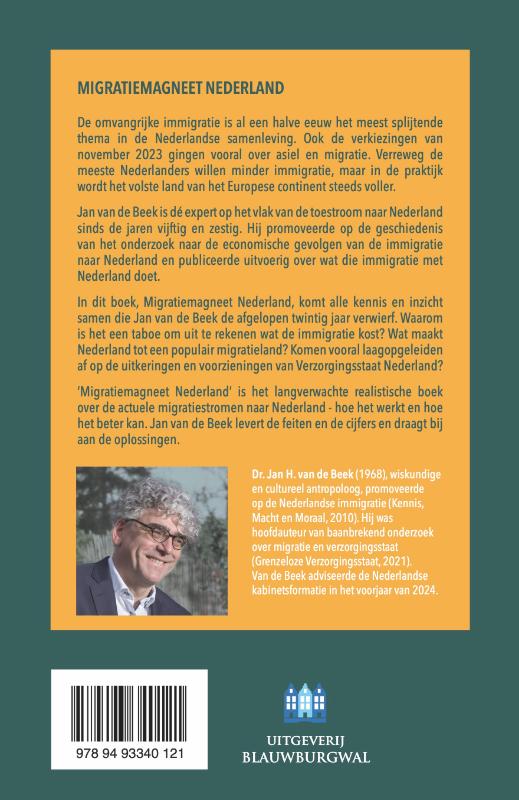 Achterkant van Migratiemagneet Nederland