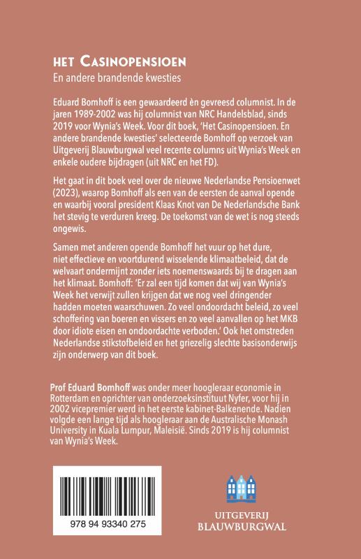 Achterkant van Het Casinopensioen