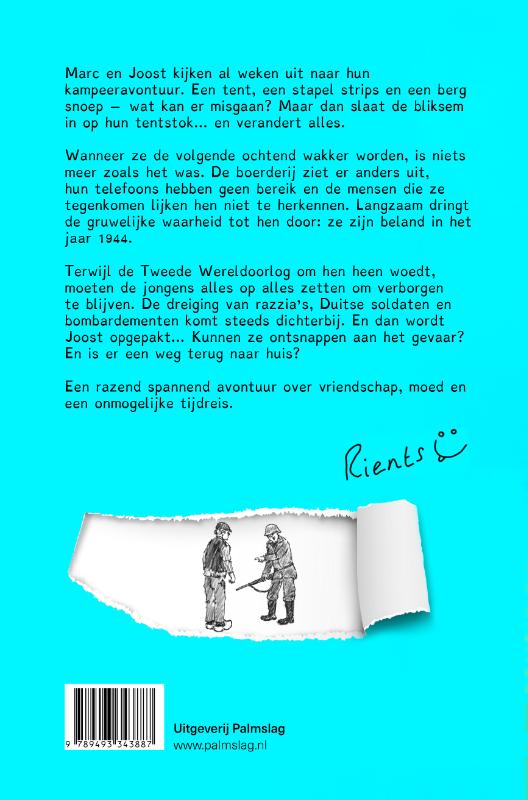 Achterkant van Kampeeravontuur