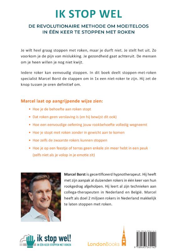 Achterkant van Ik stop wel