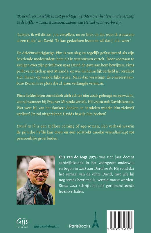 Achterkant van David en ik