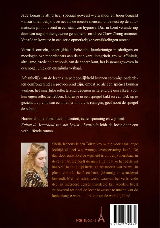 Achterkant van Buiten de waarheid van het Leven