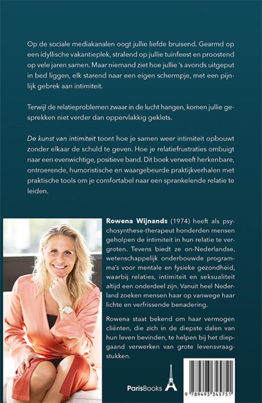 Achterkant van De kunst van intimiteit
