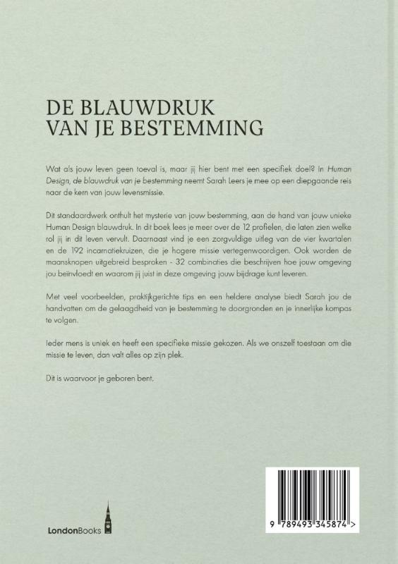 Achterkant van Human Design, de blauwdruk van je bestemming