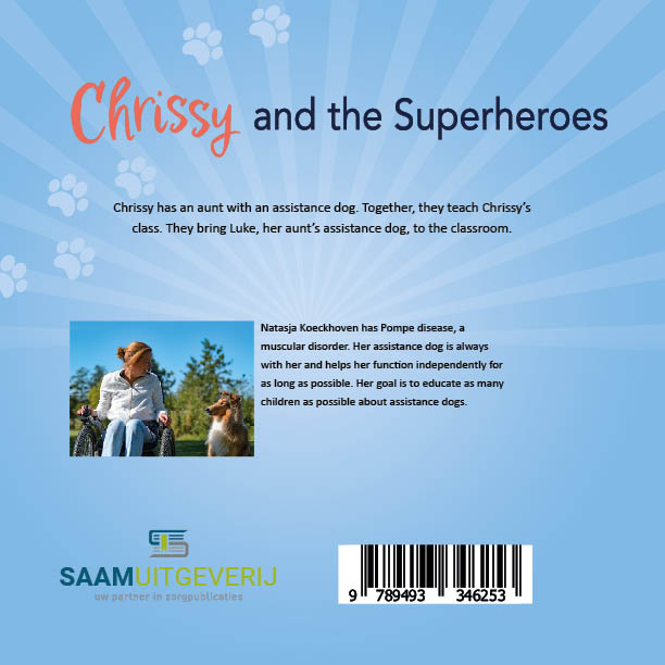 Achterkant van Chrissy and the Superheroes