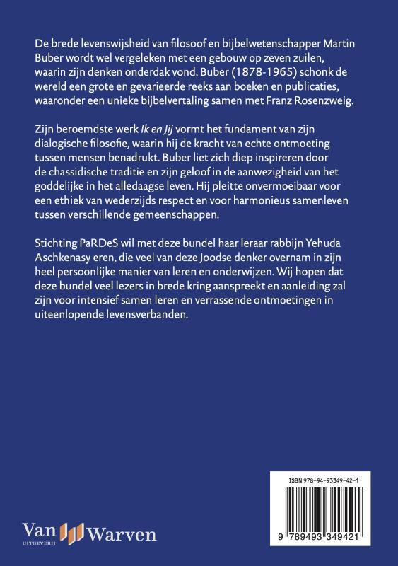 Achterkant van De veelkleurige wijsheid van Martin Buber