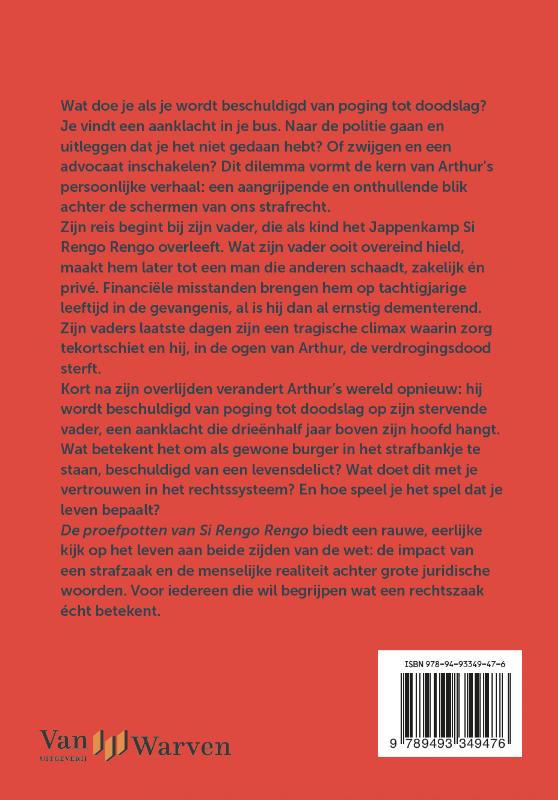 Achterkant van De proefpotten van Si Rengo Rengo