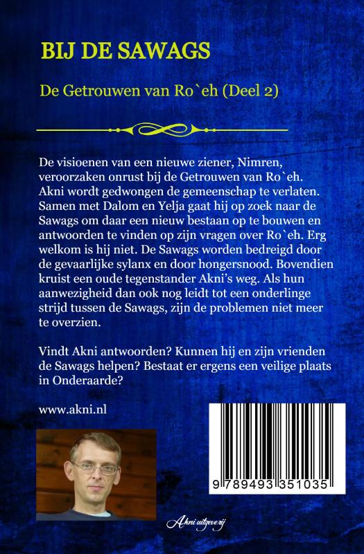 Achterkant van Bij de Sawags